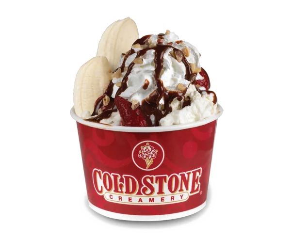 Cold Stone Creamery Banana Split Sundae PNG