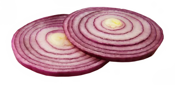 Red Onion Slices PNG Transparent Background