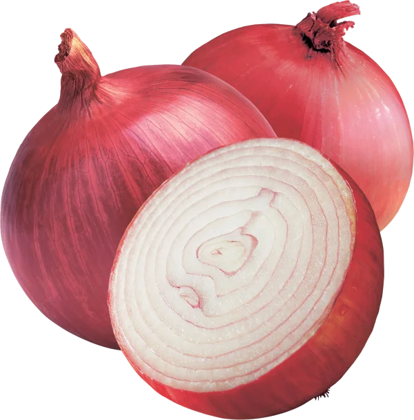 Red Onions and Sliced Half PNG Transparent