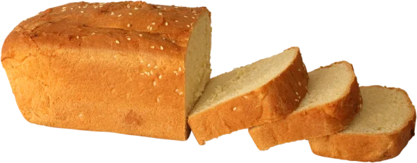 Sliced Loaf of White Bread PNG Transparent