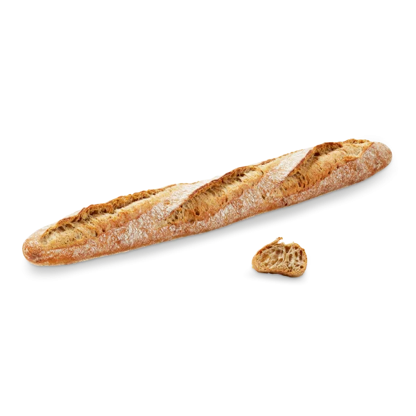French Baguette with Slice PNG Transparent Background