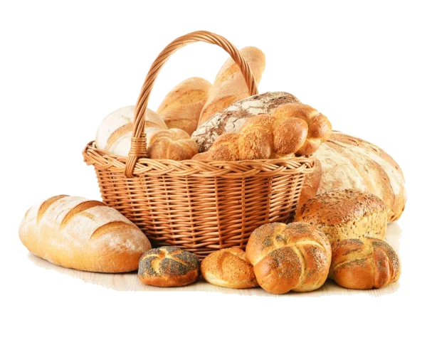 Assorted Bread Basket PNG Transparent Background