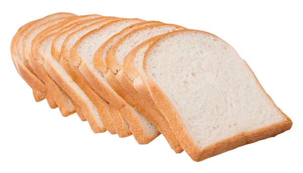 Stack of Sliced White Bread PNG Transparent