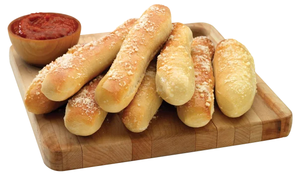 Breadsticks with Marinara Sauce PNG Transparent Background