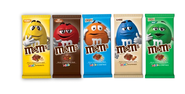 M&M's Chocolate Bars Assortment PNG Transparent Background