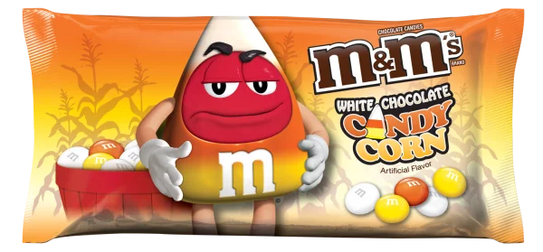 M&M's White Chocolate Candy Corn Bag PNG Transparent