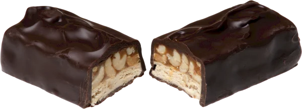 Chocolate Bar Cut in Half PNG Transparent Background