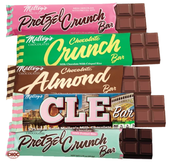 Malley's Chocolate Bar Collection PNG Transparent Background