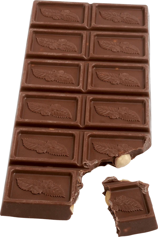 Hazelnut Chocolate Bar Broken PNG Transparent Background