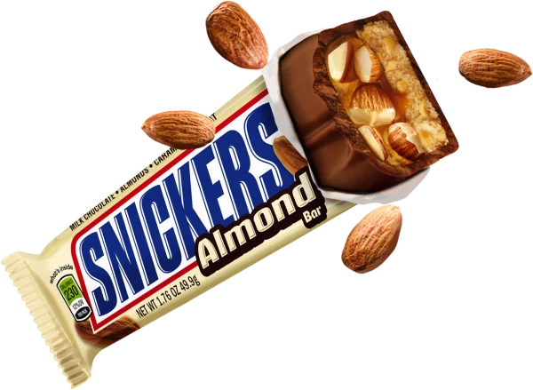 Snickers Almond Bar PNG Transparent