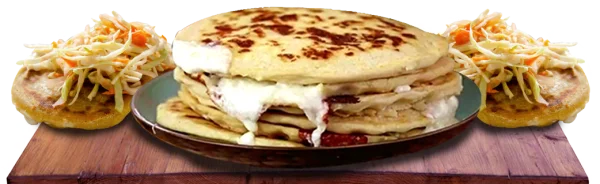 Delicious Pupusas with Curtido Transparent PNG