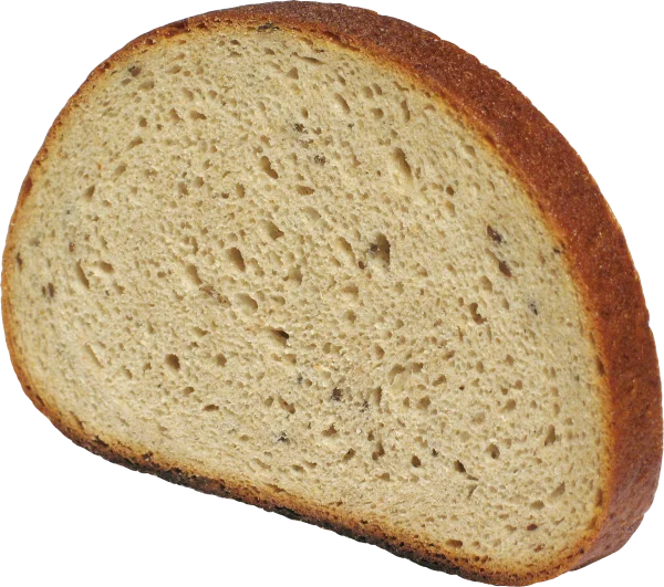 Rye Bread Slice PNG Transparent Background
