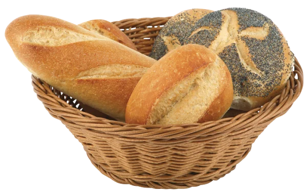 Fresh Bread Basket PNG Transparent Background