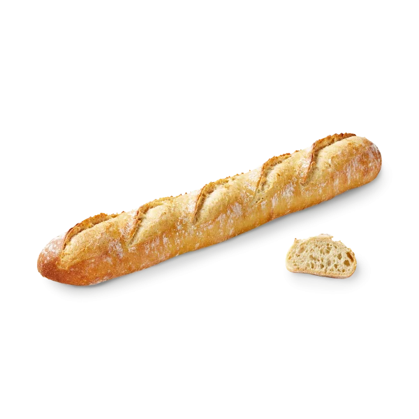 Fresh Baguette with Slice PNG Transparent