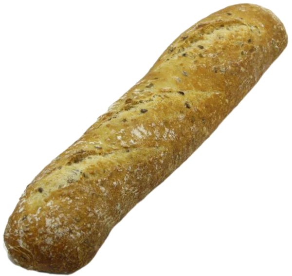 Rustic Whole Grain Baguette PNG Transparent Background
