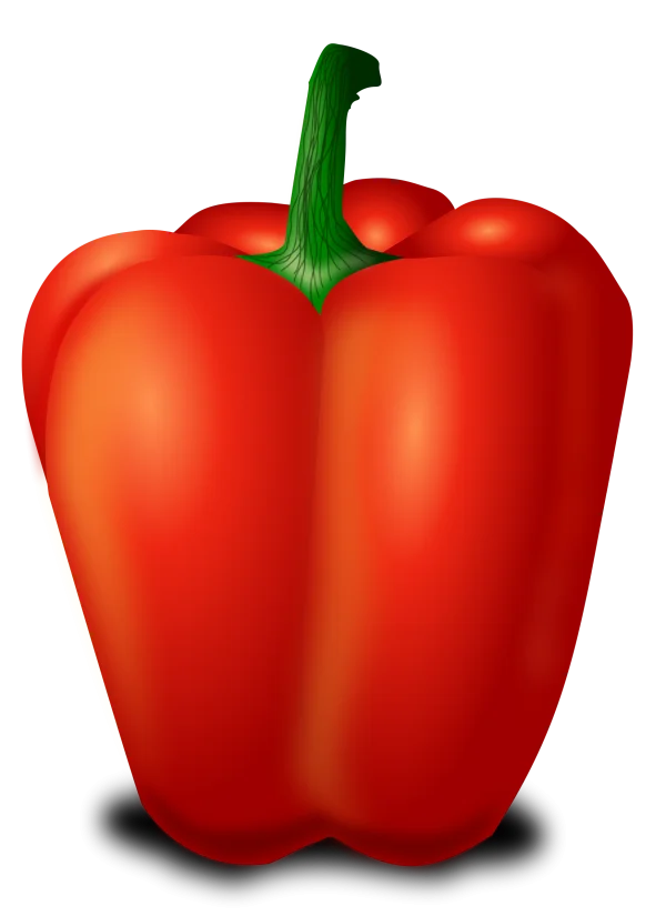 Red Bell Pepper PNG Transparent Background
