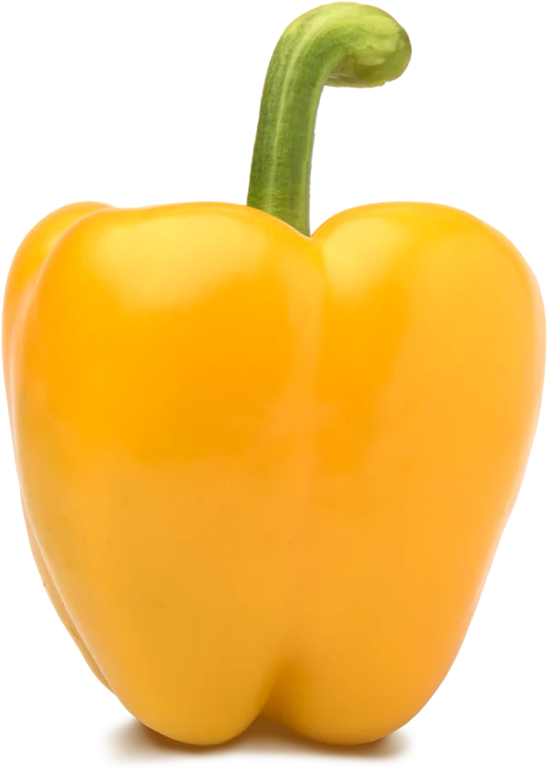 Yellow Bell Pepper PNG Transparent Background