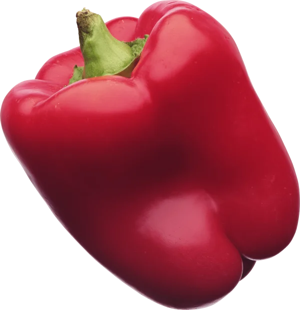 Vibrant Red Bell Pepper Transparent PNG