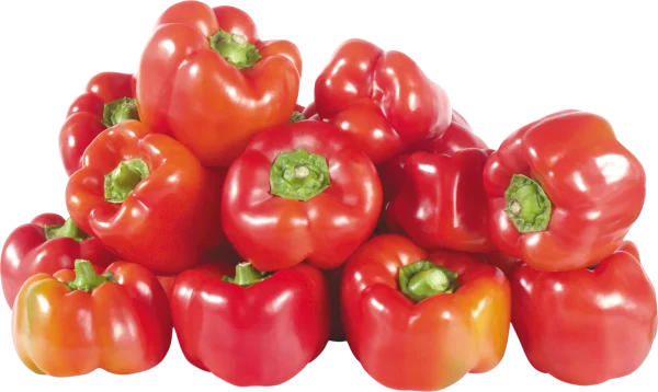 Red Bell Peppers Pile PNG Transparent Background