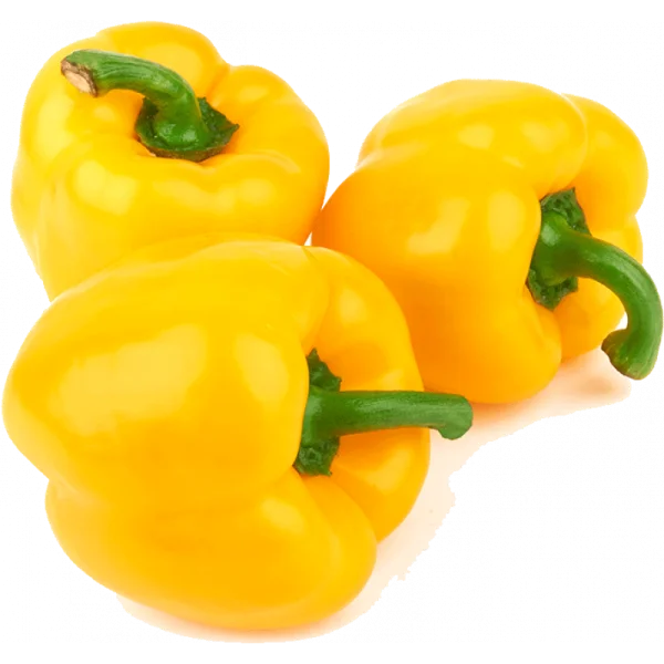 Yellow Bell Peppers PNG Transparent Background