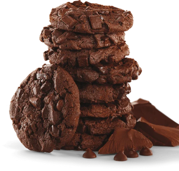 Chocolate Chip Cookies Stack PNG Transparent Background