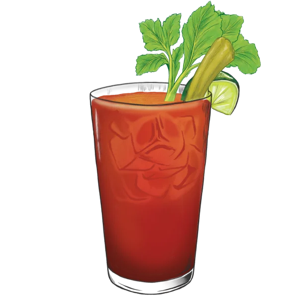 Bloody Mary Cocktail PNG Transparent Background