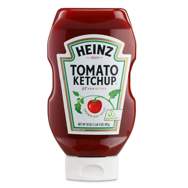 Heinz Tomato Ketchup Bottle PNG Transparent Background