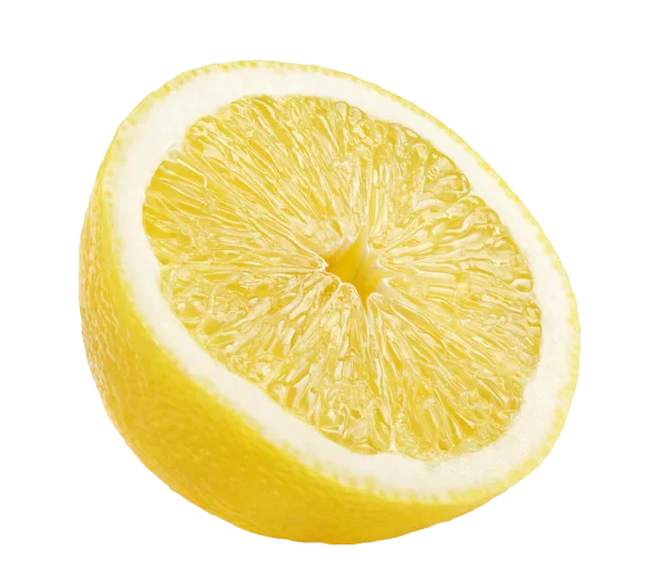 Half Lemon Slice PNG Transparent Background