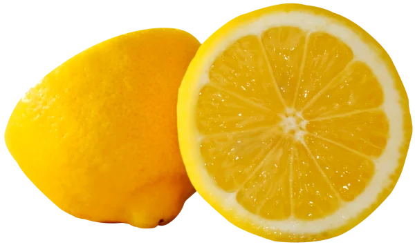 Fresh Sliced Lemon Transparent PNG