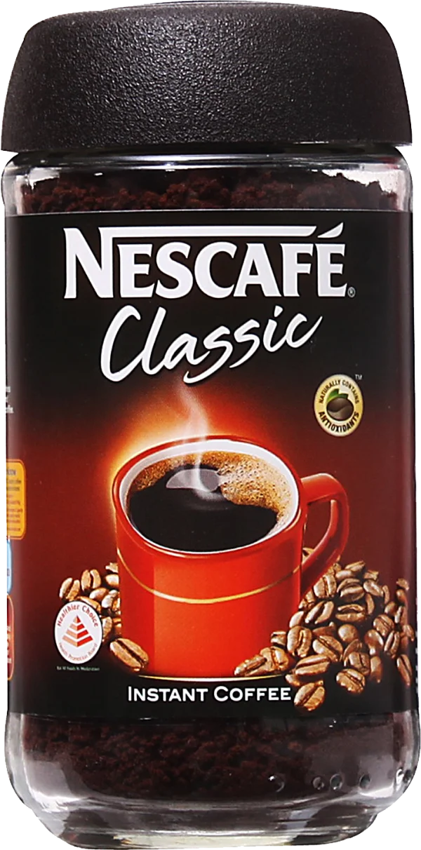 Nescafe Classic Instant Coffee Jar PNG Transparent Background