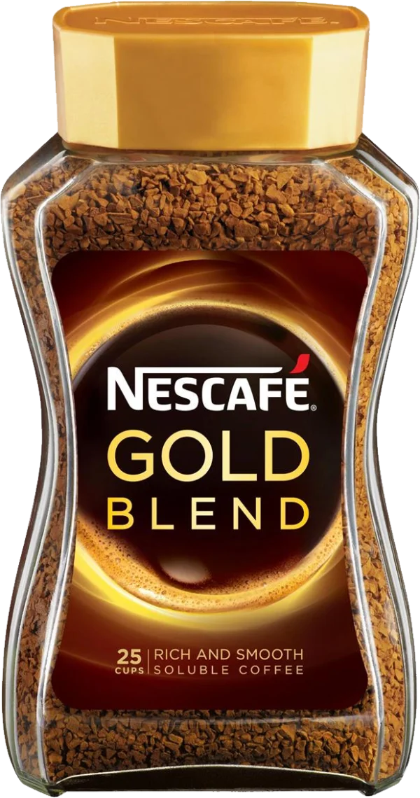 Nescafe Gold Blend Coffee Jar PNG Transparent Background