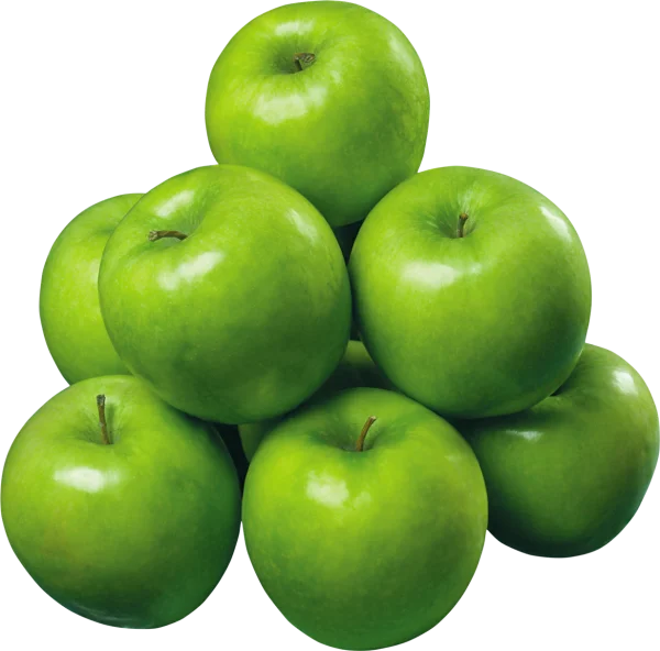 Green Apples Stack PNG Transparent Background