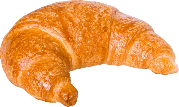 Golden Flaky Croissant PNG Transparent Background