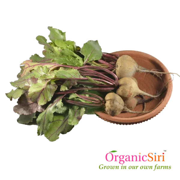 Fresh Beetroots with Greens PNG Transparent Background