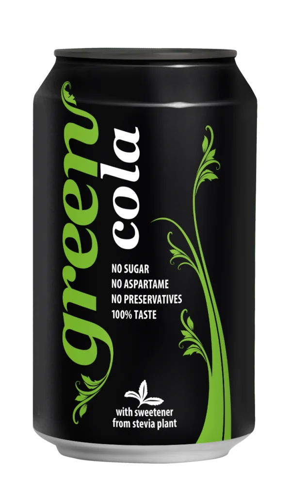 Green Cola Can PNG Transparent Background