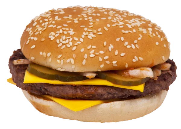 Classic Cheeseburger PNG Transparent Background