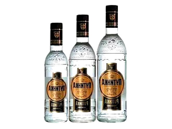 Three Bottles of Vodka Transparent PNG