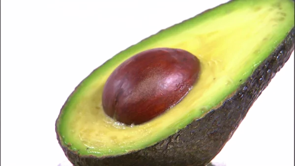 Half Avocado with Pit PNG Transparent Background
