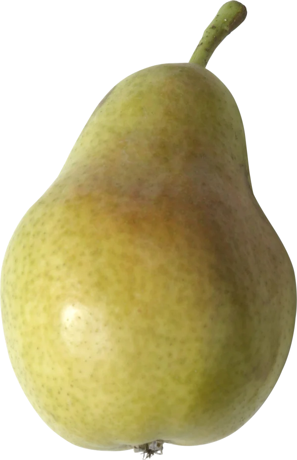 Fresh Green-Yellow Pear PNG Transparent Background