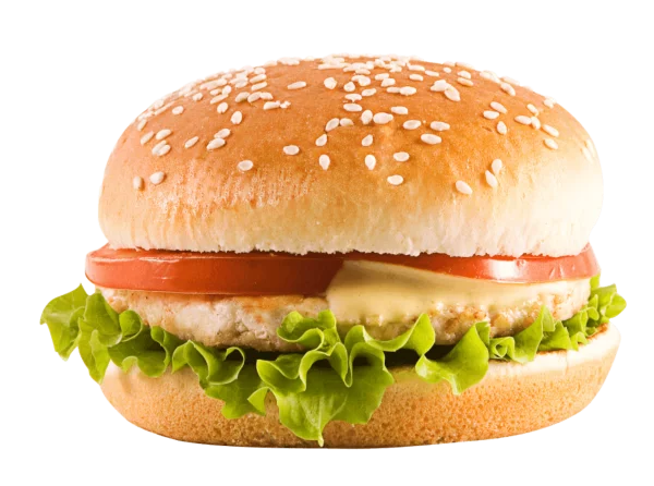 Fresh Hamburger PNG Transparent Background