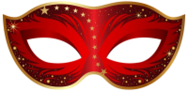Red Masquerade Mask PNG Transparent Background
