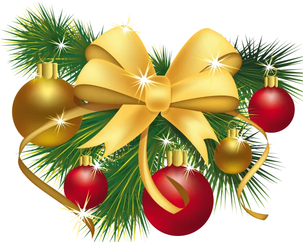 Festive Christmas Garland PNG Transparent Background
