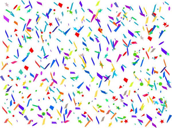 Vibrant Colorful Confetti Explosion PNG Transparent