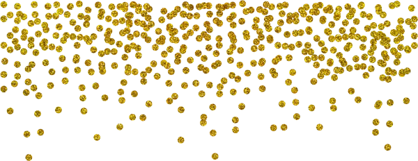 Golden Glitter Confetti PNG Transparent Background