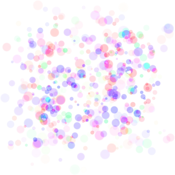Colorful Confetti Dots PNG Transparent Background