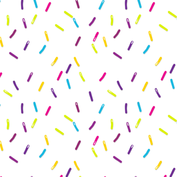 Colorful Sprinkles Pattern PNG Transparent Background