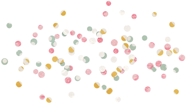 Pastel Confetti Circles PNG Transparent Background