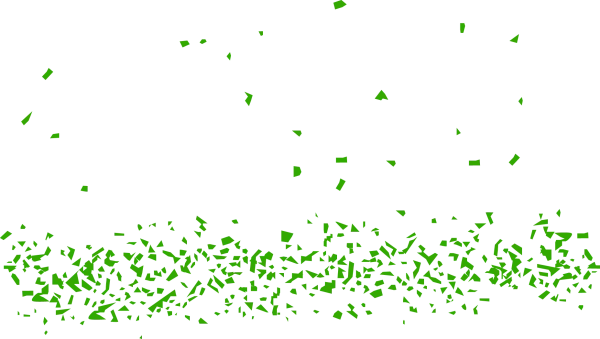 Green Confetti Scatter PNG Transparent Background
