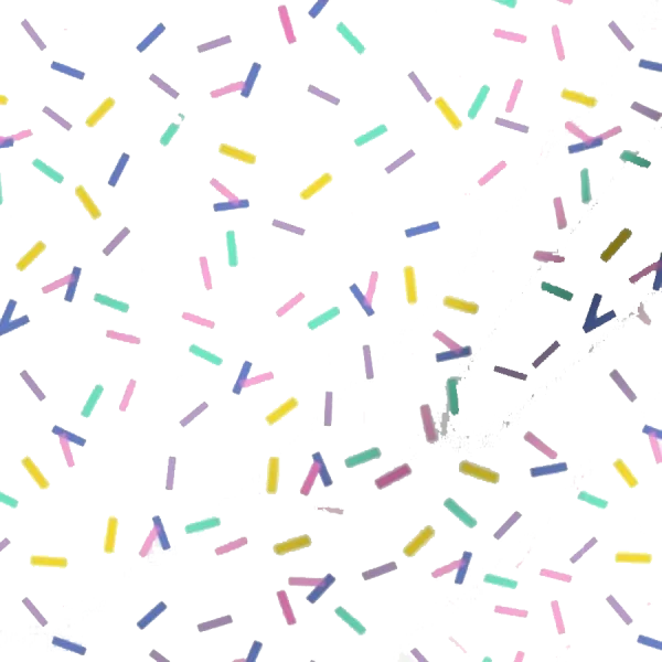 Pastel Sprinkles Pattern Transparent PNG