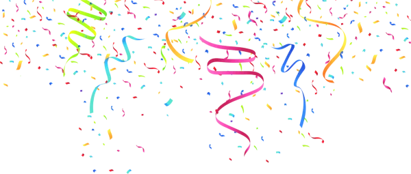 Vibrant Abstract Confetti PNG